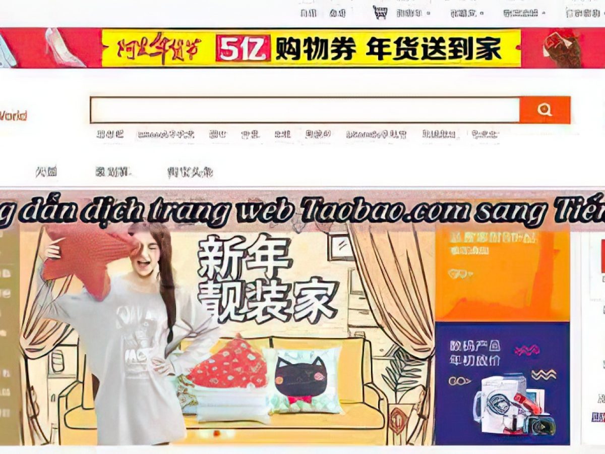 Cách Dịch Taobao.Com Sang Tiếng Việt Giúp Order Dễ Dàng